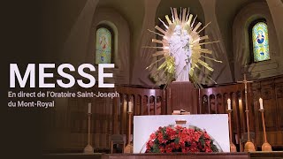 Messe du 22 octobre 2024 en direct de lOratoire SaintJoseph [upl. by Elson]