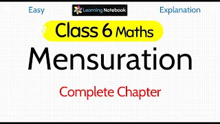 Class 6 Maths Mensuration [upl. by Nylodnew]