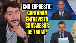 Escandalo en CNN Presentador corta abruptamente entrevista con asesor de Trump [upl. by Llennod]