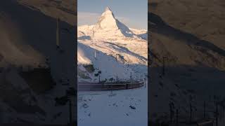 Stunning Drone Views of Zermatt Ski Resort with Matterhorn Switzerland switzerland aerial drone [upl. by Laubin]