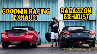 Goodwin Racing Exhaust amp Ragazzon Exhaust Comparison  Fiat 124 Spider Abarth [upl. by Ettenawtna723]