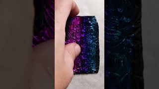 Modern FAUX Dichroic GLASS Pendants with NAIL ART FOILS metal components amp UV Resin clayjewelry [upl. by Nitnert]