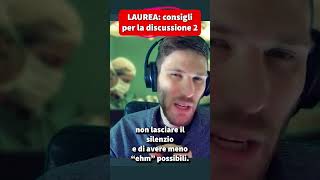 Consigli per la Discussione di LAUREA p2 infermieristica divulgazione [upl. by Amil597]