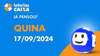 Resultado da Quina  Concurso nº 6535  17092024 [upl. by Asalocin]