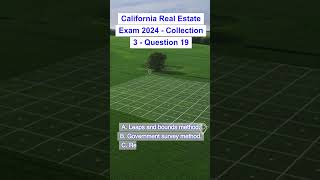 California Real Estate Exam 2024  Collection 3  Question 19 [upl. by Gnod]