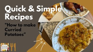 How to make Curried Potatoes Easy amp Delicious Masala Aloo Quick Recipes  Ebtesam Khalid [upl. by Tongue]