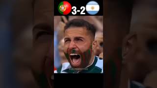 Portugal vs Argentina penalty shootout imaginary football ronaldo messi [upl. by Eahsal]