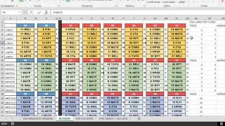 SISTEMA DE HORARIO EN EXCEL 2013 PARA COLEGIO [upl. by Hook245]