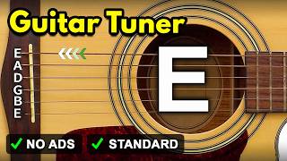 Guitar Tuner  Tune Standard Guitar Online  E A D G B E [upl. by Ira328]