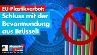 EUPlastikverbot Erneute Bevormundung der Bürger  AfDFraktion im Bundestag [upl. by Haggar291]