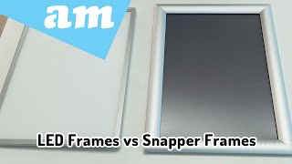 LED Frames Cheaper Than Snapper Frames Stronger Easier to Use and Backlit [upl. by Retsek]