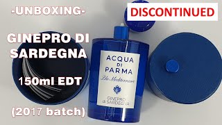 Unboxing  Ginepro Di Sardegna by Acqua di Parma [upl. by Idleman]