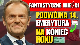 Fantastyczna wiadomość Podwójna 14 emerytura z ZUS  szczegóły dla seniorów [upl. by Einnaffit]