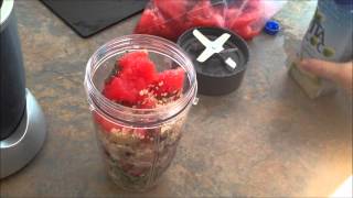 Nutribullet Breakfast Smoothie Recipe withcaptions GREEN SMOOTHIE [upl. by Ela]