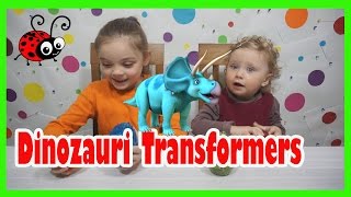 Dinozauri Transformers Oua cu Surprize Jucarii Video pentru Copii de la Melly Karamely Kids toys [upl. by Willet187]