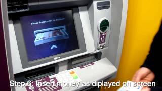 How to lodge money in a Cash and Cheque lodgment ATM [upl. by Kylstra]