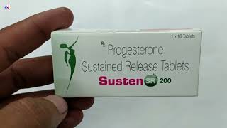 Susten SR 200 Tablet  Progesterone 200mg Sustained Release tablets uses  Susten SR 200mg Tablet [upl. by Henebry51]