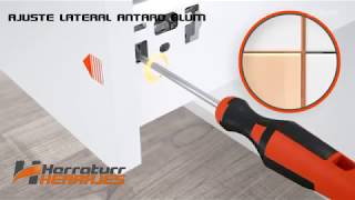 Blum Tandembox Antaro  Ajuste lateral y Altura  Herraturr [upl. by Alburga147]