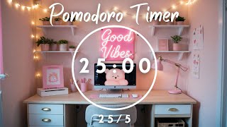 Cozy 🍃 255 Pomodoro Study with me 🎶 Lofi Music for Focus amp Relaxation 📚 Pomodoro Study [upl. by Yatzeck787]