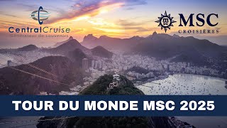 Tour du monde MSC Croisières 2025 [upl. by Marline]