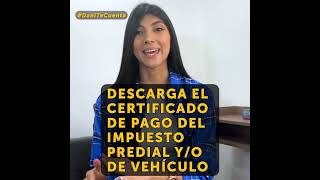 Descarga el certificado de pago del impuesto Predial yo de Vehículo [upl. by Nonaihr]