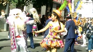 Honduran Celebrating Their Festival Traditional Way With Wear Traditional Dress In Madrid [upl. by Nadya]