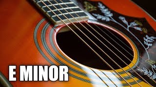 Wild West Acoustic Guitar Backing Track In E Minor [upl. by Nonnairb]