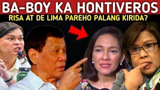 BAHO NI HONTIVEROS AT DE LIMA UMAALINGASAW PAREHO PALA NAKIAPID SA MAYASAWA [upl. by Aay]