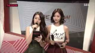 140916 The Show TARA Jiyeon MC Cut [upl. by Millda]