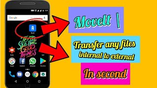 Movelt  Transfer any files from internal to external storage In sec  2017 [upl. by Chladek566]