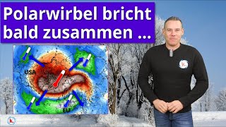 Plötzliche Stratosphärenerwärmung nächste Woche  Polarwirbel bricht zusammen [upl. by Eserahc910]