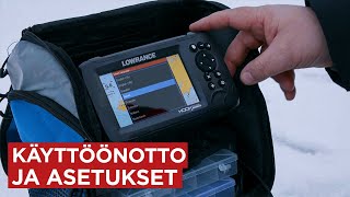 Lowrance Hook Reveal 5 ICE HDI  Käyttöönotto ja asetukset [upl. by Merola]