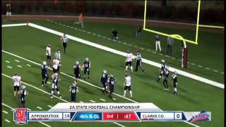 Clarke County 37 Mackie Martin 7yd TD catch [upl. by Ingaborg]