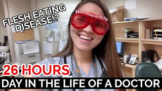 26 HOUR CALL SHIFT on NEW YEARS EVE Day in the Life of a DOCTOR [upl. by Rellia]