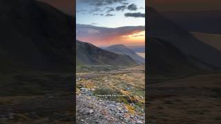 Climbing the HIGHEST mountain in England at sunset 🌅 Scafell Pike scafellpike mountains hiking [upl. by Peta836]