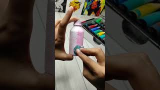 Transformation of syrup bottle 😍❤️ shorts art youtubeshorts trendingvideo [upl. by Hyland696]