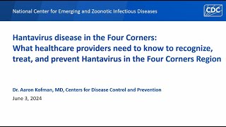 Hantavirus disease in the Four Corners [upl. by Edwards491]