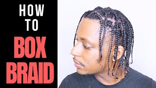 How To Do Your Own Box Braids For Beginners  WINSTONEE [upl. by Kciredec]