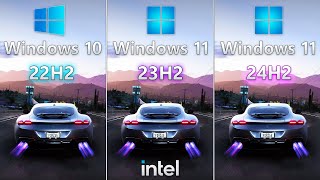 Windows 11 24H2 vs Windows 11 23H2 vs Windows 10 22H2  on Intel CPU [upl. by Sugirdor]