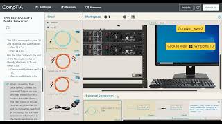 Network009 CompTIA Lab 319 Connect a Media Converter [upl. by Aihsinyt]