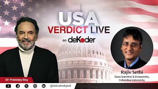 Rajiv Sethi on USA Verdict Live with Dr Prannoy Roy Nidhi Razdan Dorab ResultsWithdeKoder [upl. by Nemzaj]