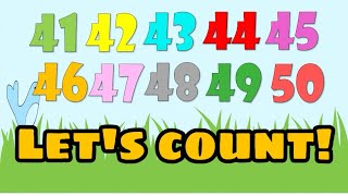 Count numbers 41  50 for kids  Teacher Honey [upl. by Adrahc]