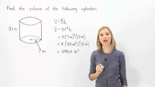 Volume of a Cylinder  MathHelpcom [upl. by Berl]