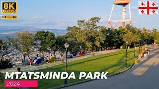 【4K】TbilisiGeorgia Mtatsminda Park Walking Tour 2024 [upl. by Edda]