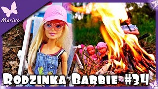 Rodzinka Barbie 34  OGNISKO  WYCIECZKA KAMPEREM  Bajka po polsku z lalkami [upl. by Aalst]