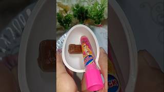 Kinder Joy Box With Cadbury Choclairs With Lipstick 💄 Chocolate Popsicle🍡shorts shortsviral viral [upl. by Calondra]