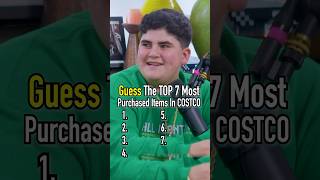 BIG JUSTICE Guesses The TOP 7 Most Purchased Costco Items shorts costco bigjustice therizzler [upl. by Dream958]