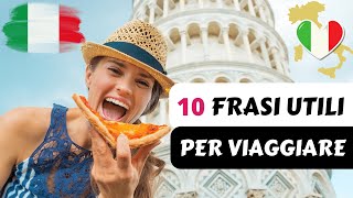 10 Frasi Utili in Italiano per Viaggiare in Italia  Corso di Italiano [upl. by Amian]