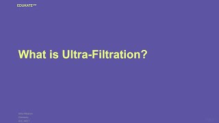 What is UltraFiltration [upl. by Lemor]