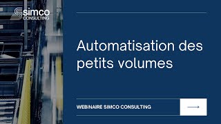 Automatisation des petits volumes [upl. by Serilda]